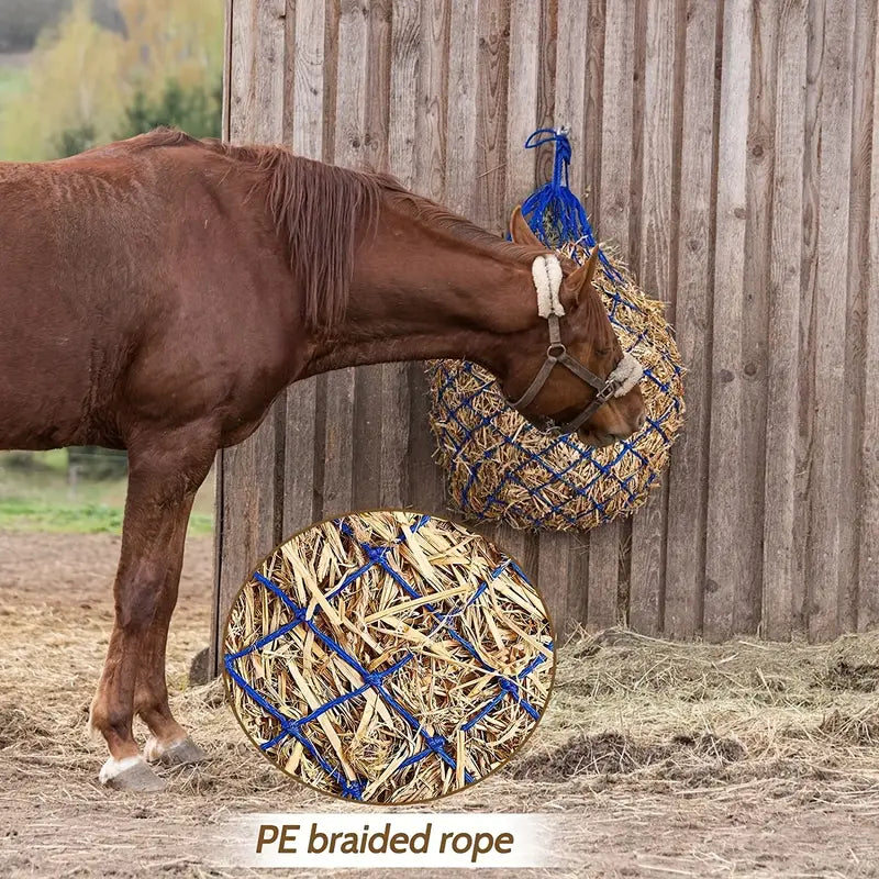 Premium Slow Feed Hay Net for Horses, Sheep, and Donkeys - Reduces Waste and Promotes Healthy Digestionhorde