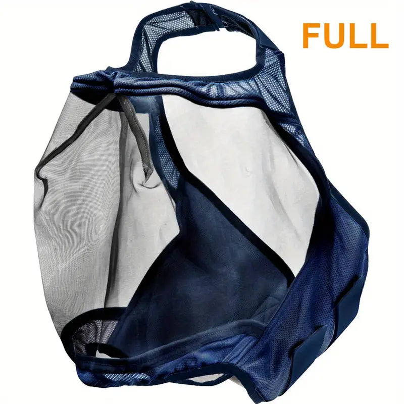 Horse Mesh Fly Mask, Breathable Horse Face Cover with Adjustable Strap for Outdoor Riding