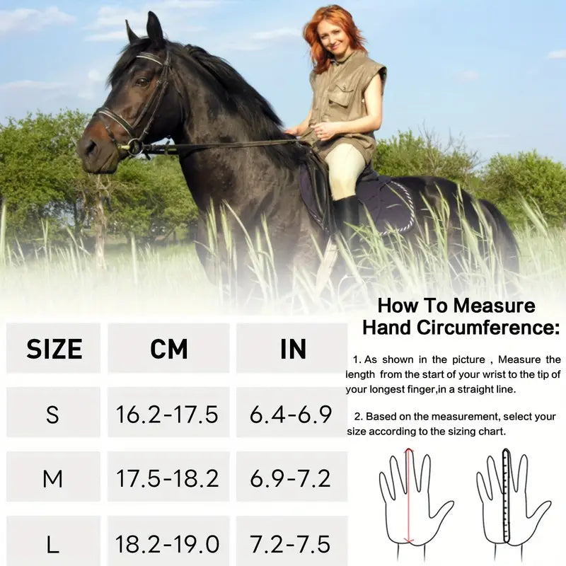 Secure-Fit, Women's Breathable Mesh Horse Riding Gloves, Lightweight Comfortable Equestrian Grip Gloves for Summer - Black, Horse Gear, Gloves, Supplies