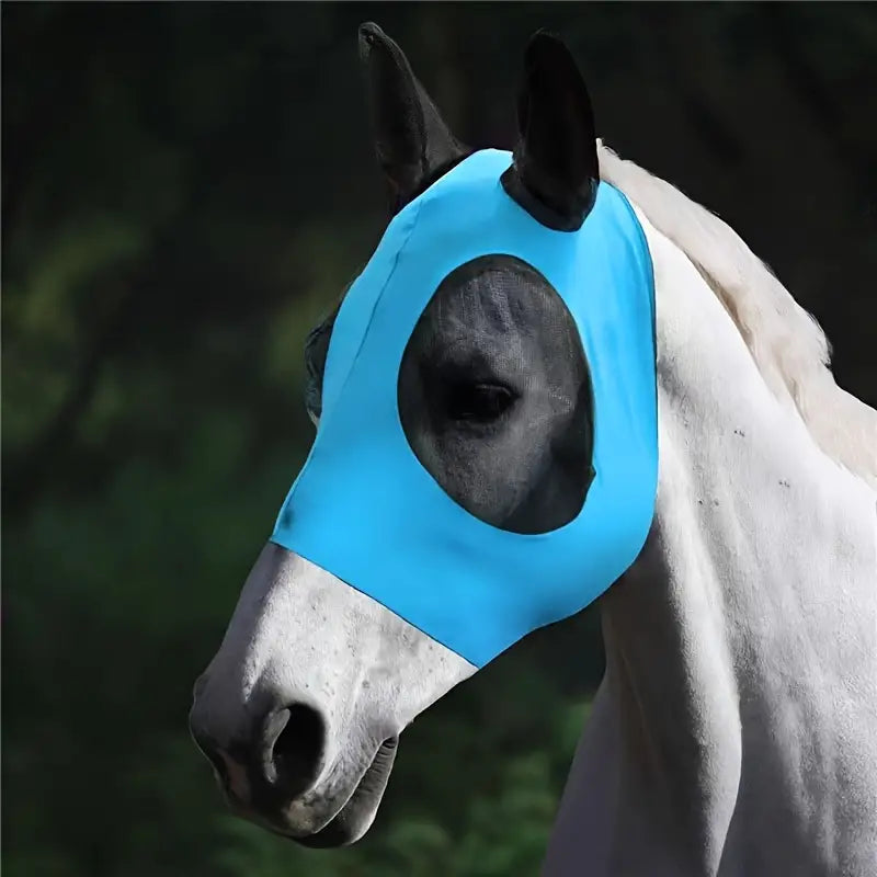 Breathable Horse Mask, Comfortable Mesh Horse Fly Mask With Ear, Equestrian Supplies